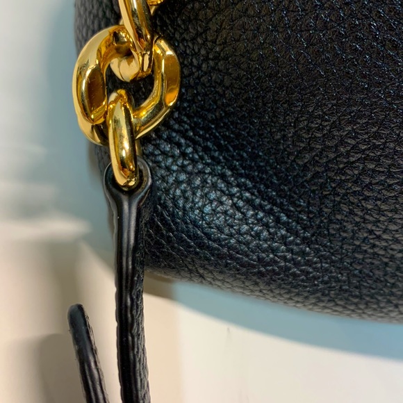 Michael Kors Black Leather Satchel with long strap - Picture 7 of 15